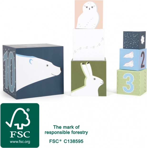 Zložljive kocke Arctic za otroke