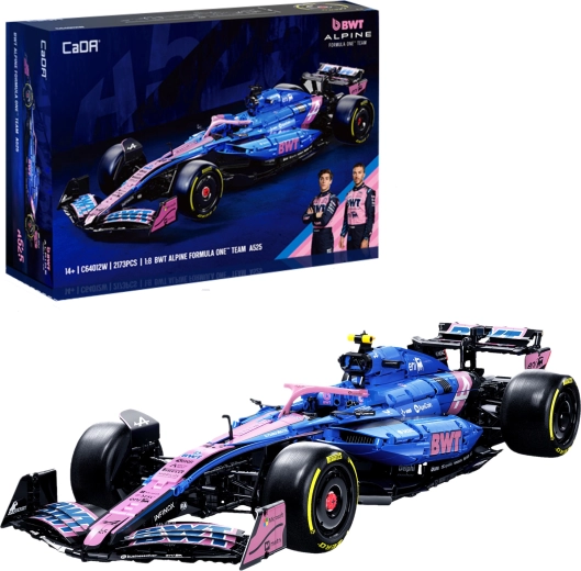 Gradbeni komplet CaDA BWT ALPINE F1 A525 – dirkalni monopost 1:8, 2173 kosov