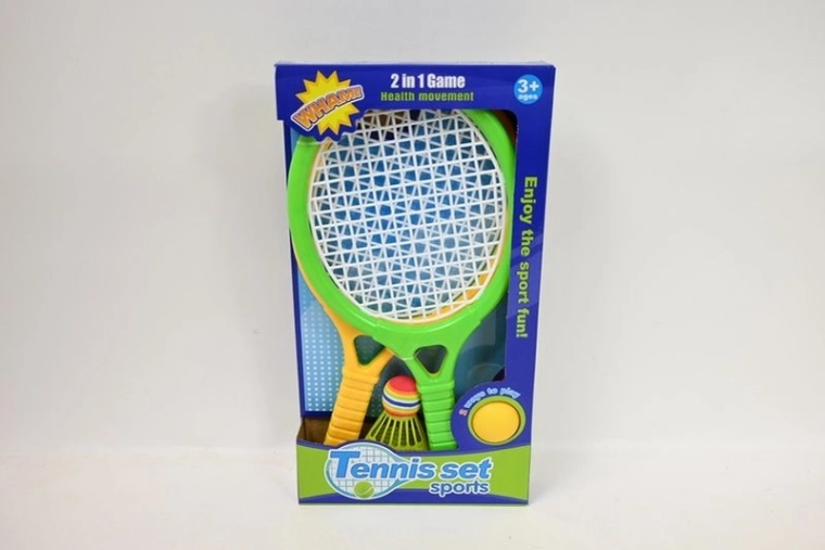 Komplet loparjev z žogico in badminton peresnico