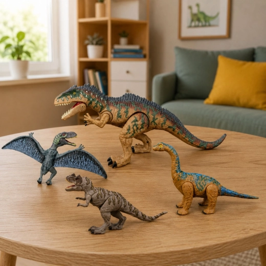 Four dinosaurs in one pack