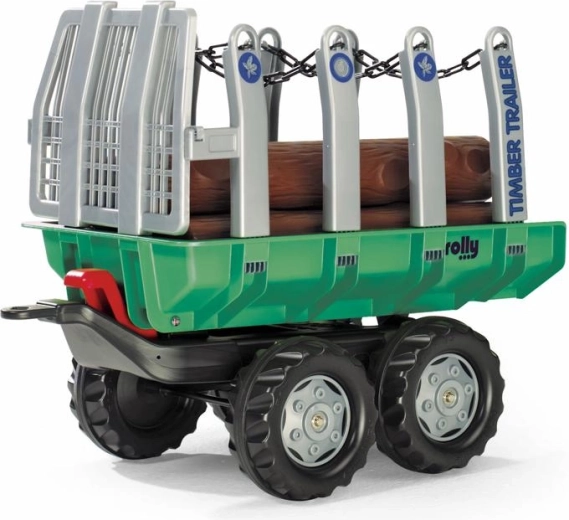 Prikolica s hlodi Timber Trailer zelena