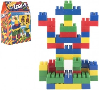Gradbeni set LORI 1 plastičen, 50 delov