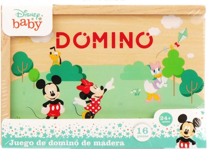 Disney Mickey Mouse lesene domine v škatlici (16 kosov)