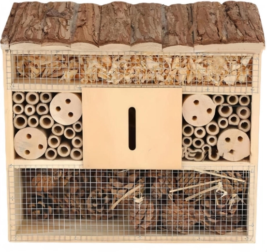 Leseni hotel za žuželke 27 × 8 × 29,5 cm
