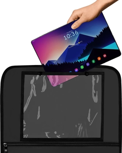 Prozoren žep za tablico za zabavo na poti