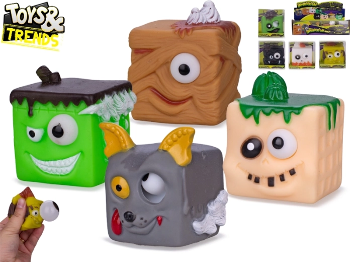 Brainboooom pošastke – raztegljive kocke 6 × 6 cm