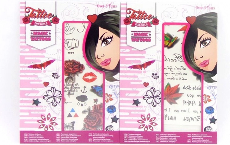 Tetovažne nalepke za dekleta