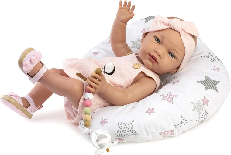 Realistična punčka dojenčica Guca New Born, deklica, 42 cm
