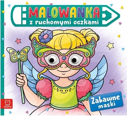 Zabavne pobarvanke s premičnimi očmi – maske