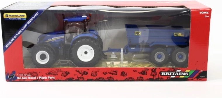 Britains New Holland T6 Tractor with Trailer