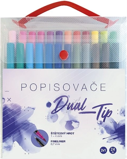 Komplet markerjev Concorde Dual‑Tip, 24 barv v škatli