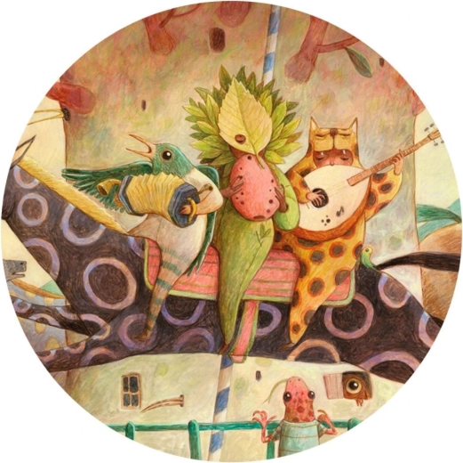 Domiselna ilustracija, polna podrobnosti