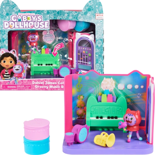 Glasbena soba DJ Mačje mete iz serije Gabby's Dollhouse