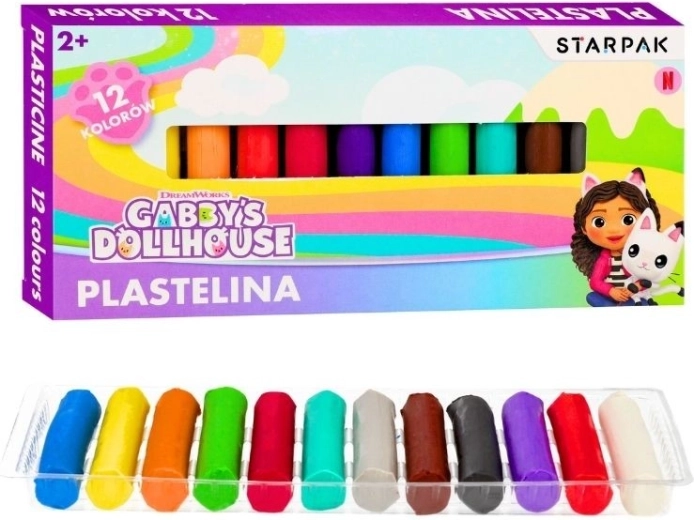 Gabby’s Dollhouse Plasticine – 12 colors