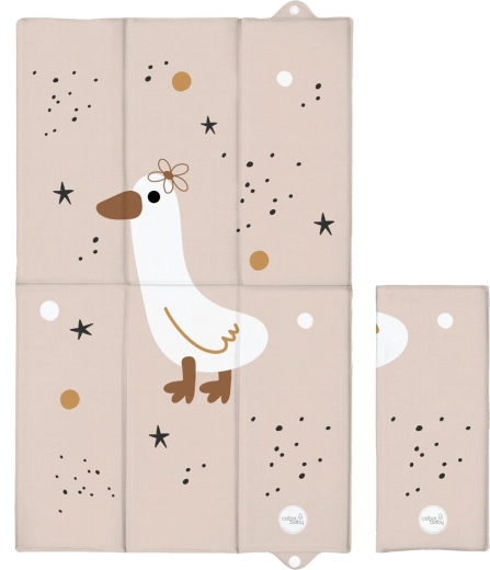 Ceba Baby potovalna previjalna podloga Basic Star Duck 80 × 50 cm