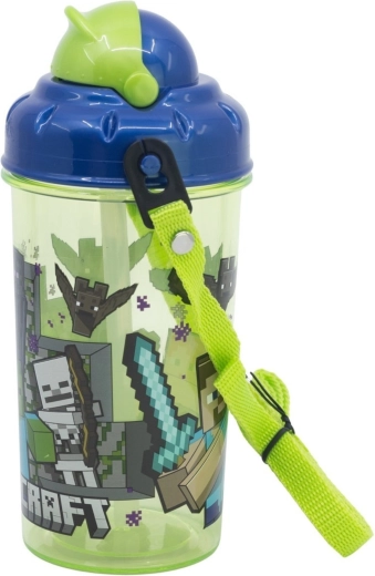Otroška steklenica s slamico Minecraft Core24, 465 ml