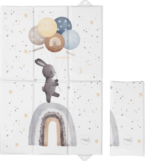 Ceba baby potovalna previjalna podloga Basic Rainbow Walk 60 × 40 cm