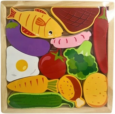 Wooden Food Puzzle