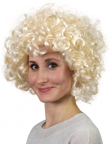Blond lasulja s kodrastimi lasmi