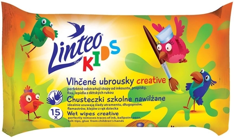 Otroški vlažni robčki Linteo Baby Kids 15 kosov