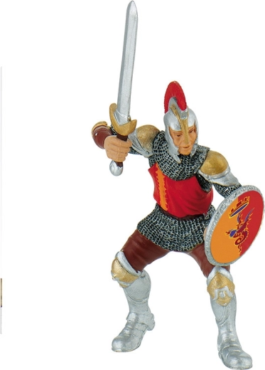 Bullyland knight with sword in red armor