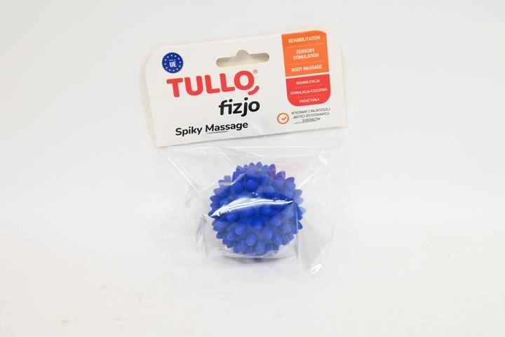 Fizjo rehabilitacijska masažna žogica z izboklinami 5,4 cm modra