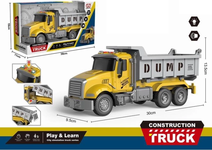 tovornjak prekucnik s svetlobo in zvokom