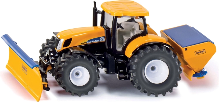 SIKU Super traktor s sprednjo plužno desko in posipalnikom soli