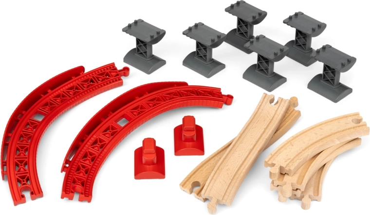 BRIO World komplet vzpenjajočih se zavojev tirov