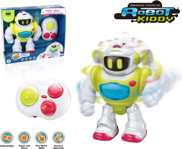 Interaktivni robot na daljinsko upravljanje Kiddy z infrardečim upravljanjem