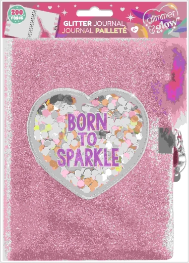 Bleščeč dnevnik Born to sparkle - 1 kos
