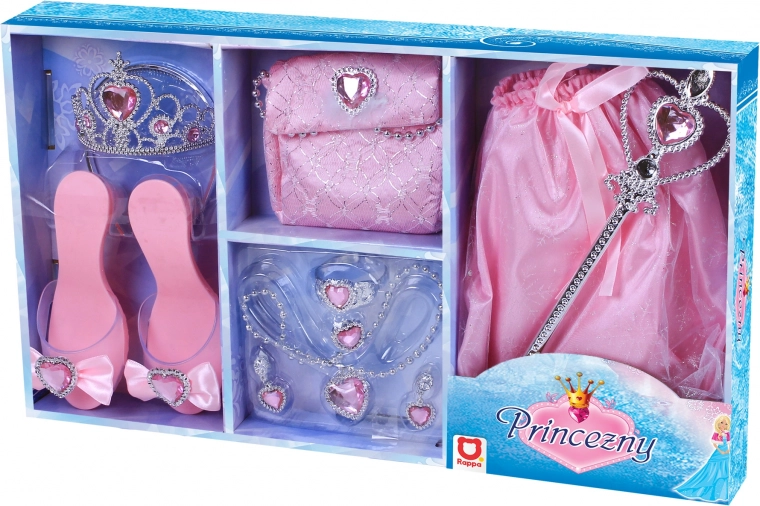 Rožnata princeskina kompletna zbirka – kostumski dodatki