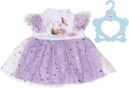Vijolična tutu obleka BABY born za punčko 43 cm