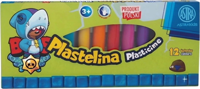 Plastelin Brawl Stars shark – 12 barv