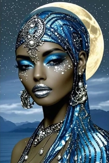 Norimpex diamond painting African Princess 30 × 40 cm