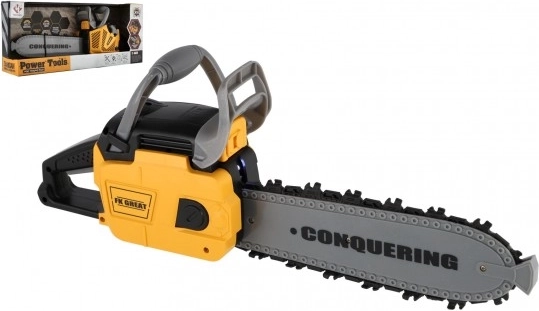 Otroška motorna žaga na baterije z zvokom in svetlobo 42 cm