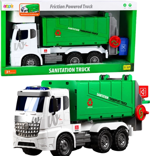Giant garbage truck with lights and sounds 1:10 with lifting function