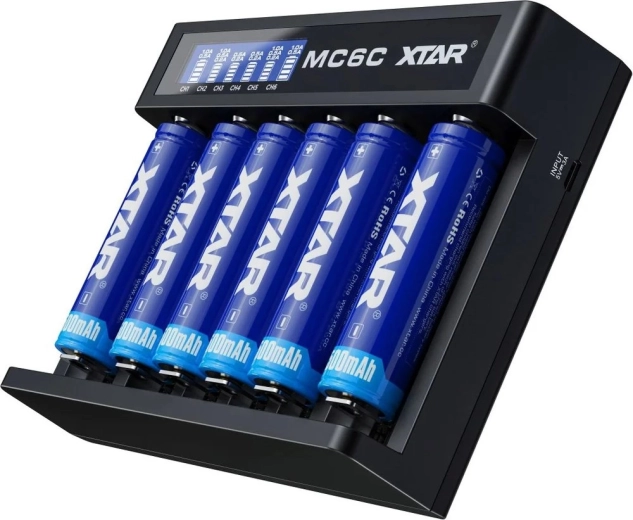Six independent charging channels