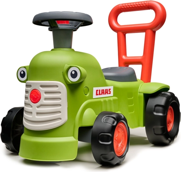 Otroški traktor Claas svetlo zelen z volanom