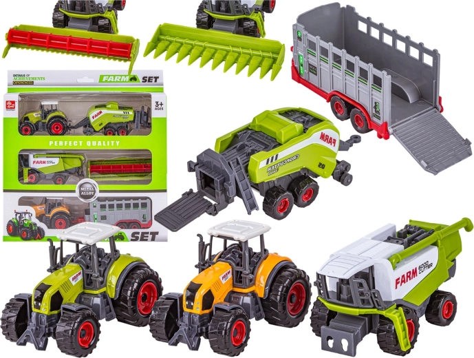 Komplet kmetijskih strojev – farma: 2x traktor in kombajn (3 kosi)