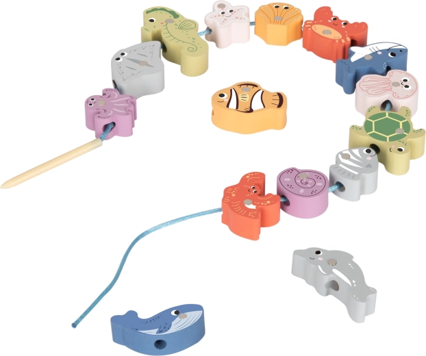 Nizanje morskih oblik za fino motoriko