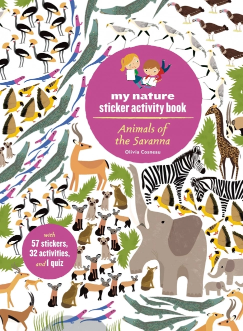 Chronicle Books ustvarjalna knjiga aktivnosti s nalepkami – Savane