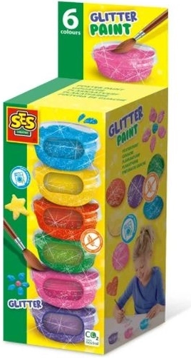 SES Creative bleščeče plakatne barve 6 × 45 ml