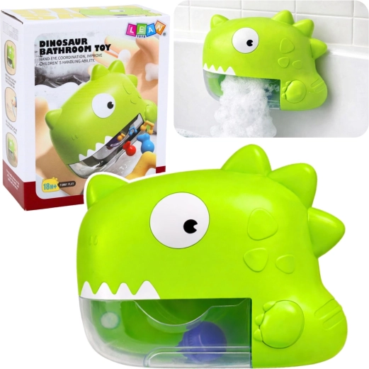 otroška kopalna igrača dinozaver – izdelovalec pene, zelen