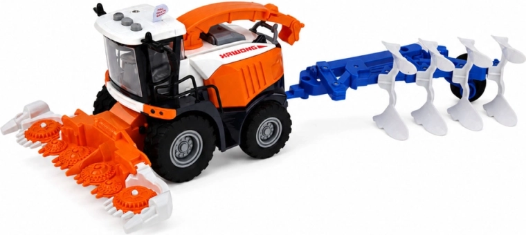 Front header and removable rear plow
