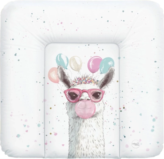 Ceba baby mehka previjalna podloga Basic Crazy Lama 75 × 72 cm