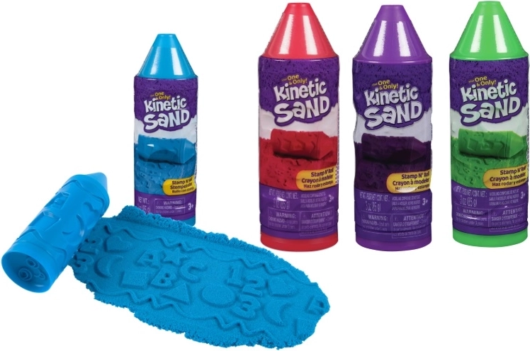 Kinetic Sand valjček z žigom z 4 kolesci Spin Master
