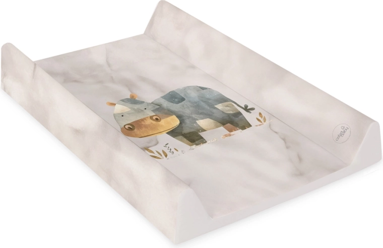 Ceba Baby mehka previjalna podloga Basic cosy hippo 50 × 70 cm