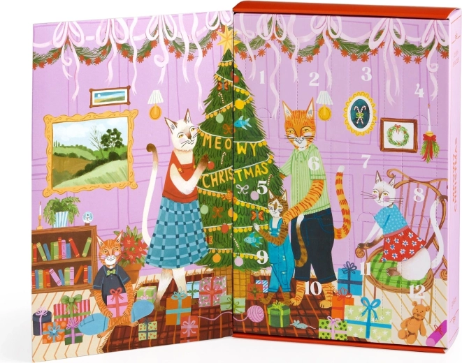 Odprtljiva knjiga z 12 okenci