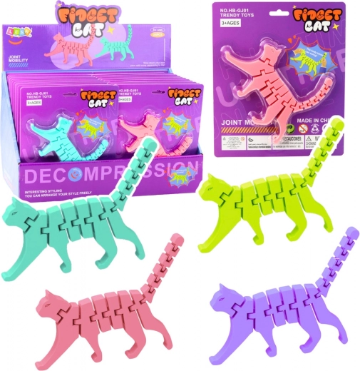 Puzzle Mačka Fidget 3D Sestavljanka